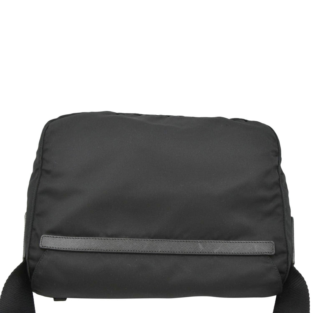 PRADA Vela Re-Edition Nylon Messenger Bag Black