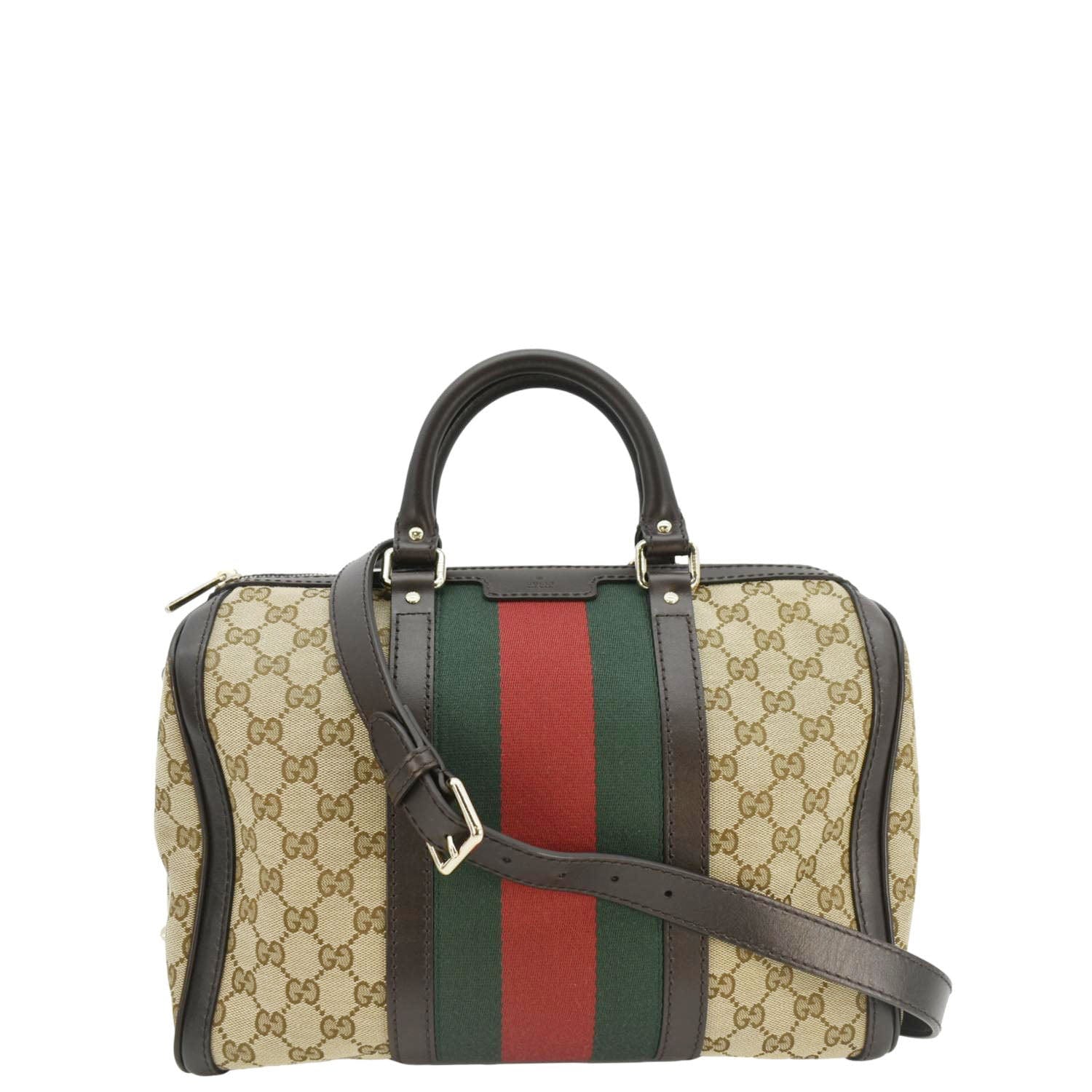 GUCCI  Web  Gucci Boston Bag Beige 247205