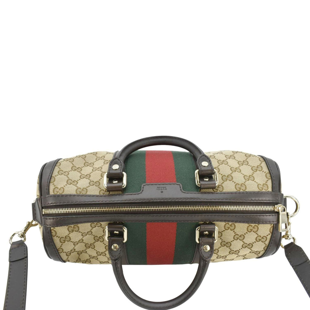 GUCCI  Web  Gucci Boston Bag Beige 247205
