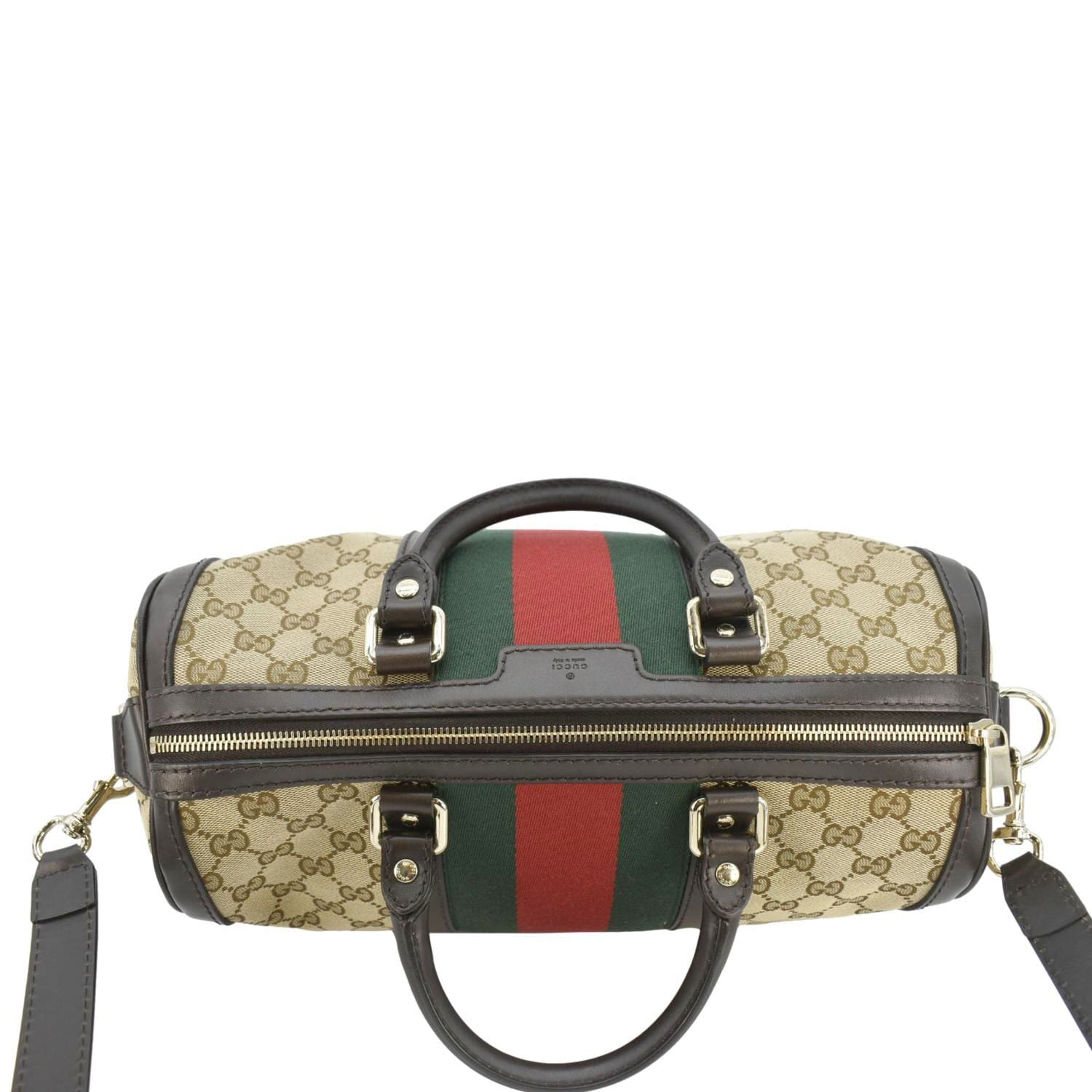 GUCCI  Web  Gucci Boston Bag Beige 247205