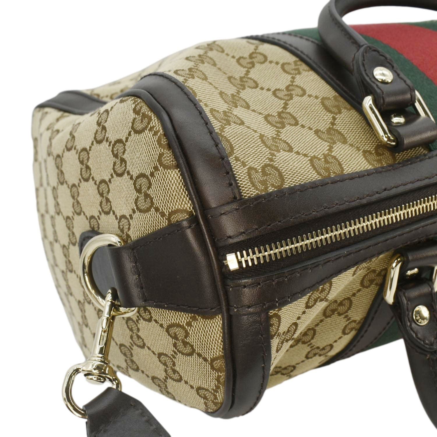 GUCCI  Web  Gucci Boston Bag Beige 247205