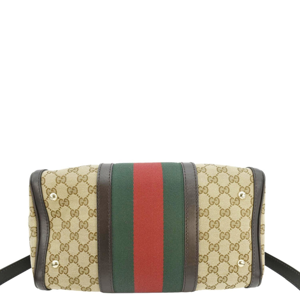GUCCI  Web  Gucci Boston Bag Beige 247205