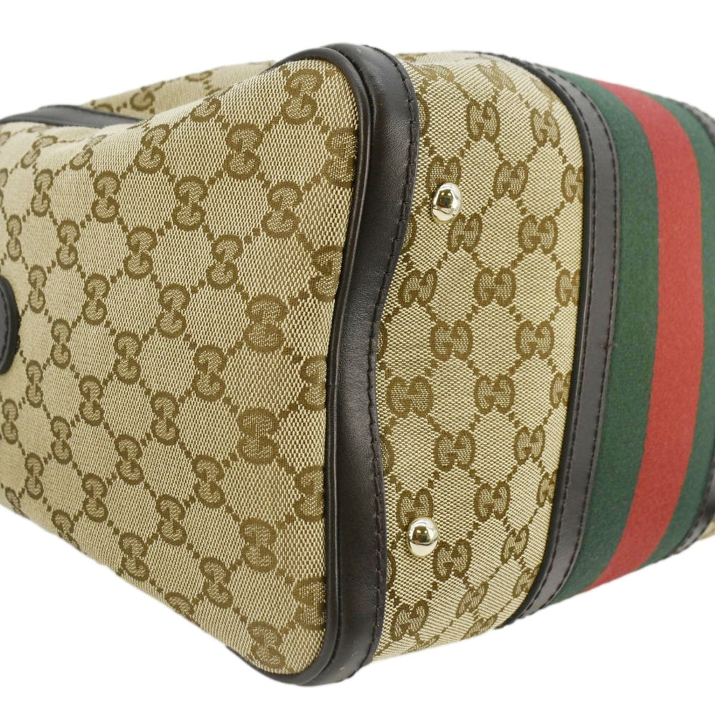 GUCCI  Web  Gucci Boston Bag Beige 247205
