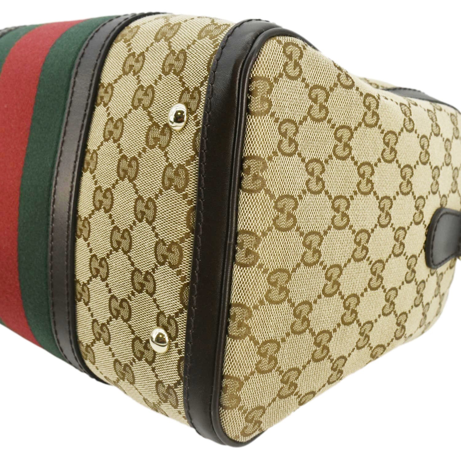 GUCCI  Web  Gucci Boston Bag Beige 247205
