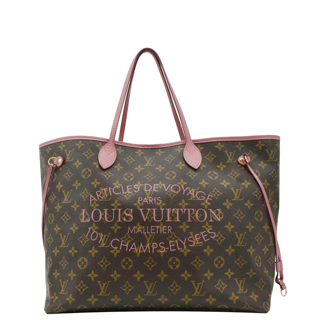 LOUIS VUITTON Neverfull GM Articles De Voyages Monogram Canvas Tote Bag Brown