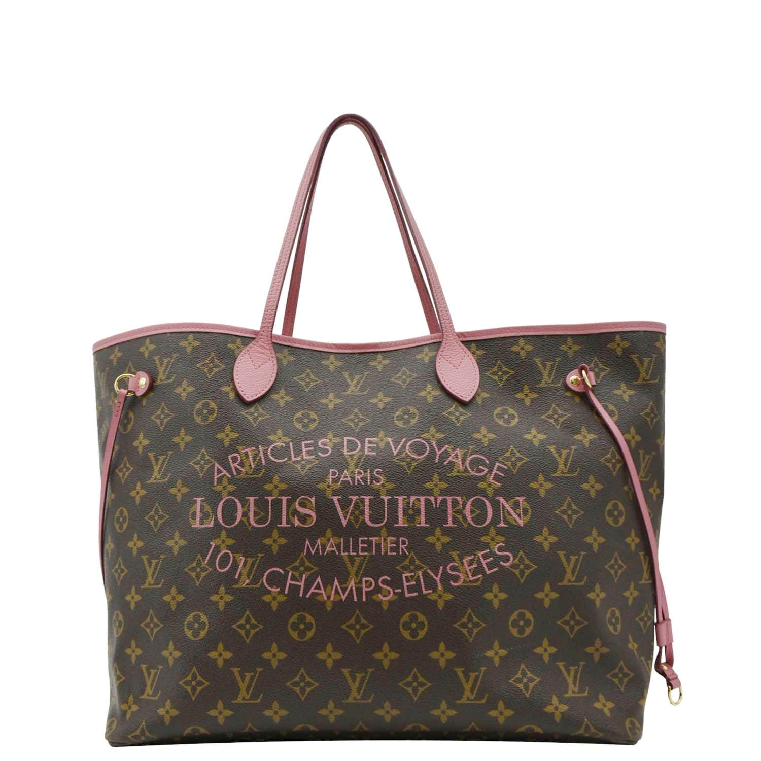 LOUIS VUITTON Neverfull GM Articles De Voyages Monogram Canvas Tote Bag Brown