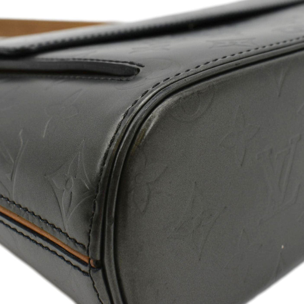 LOUIS VUITTON Alston Monogram Mat Shoulder Bag Black
