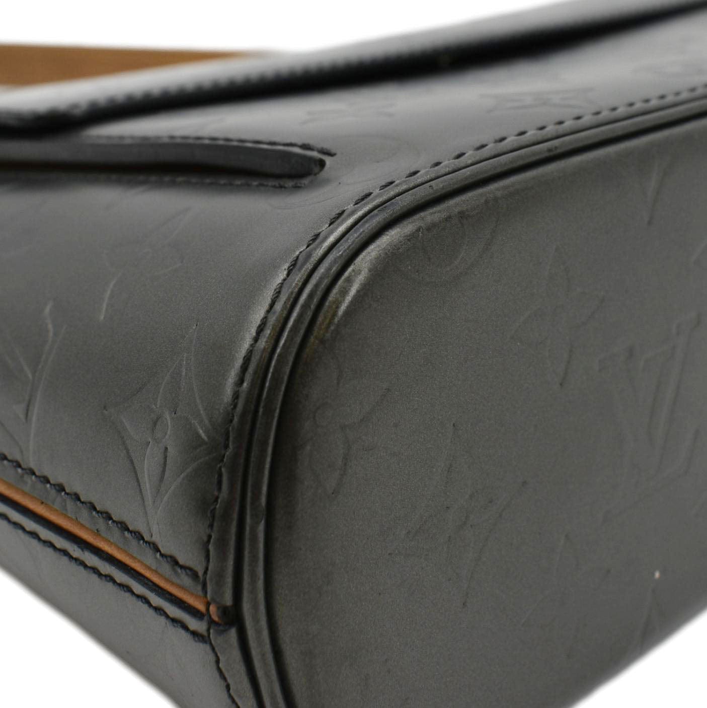 LOUIS VUITTON Alston Monogram Mat Shoulder Bag Black