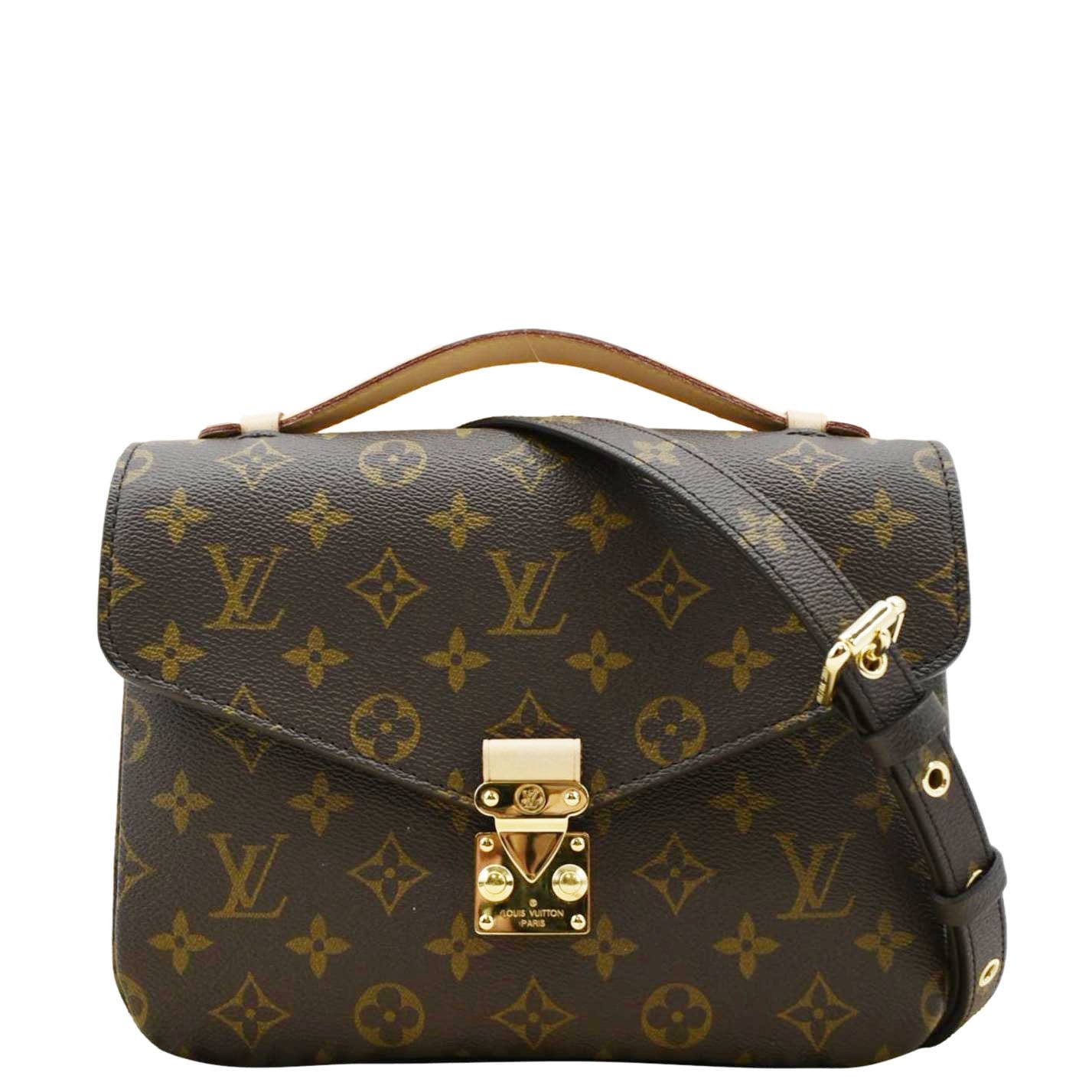 LOUIS VUITTON Metis Pochette Monogram Canvas Crossbody Bag Brown