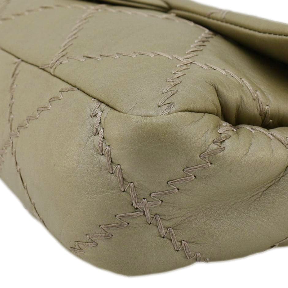 Chanel Ultra Stitch Small Flap Quilted Calfskin Leather Crossbody Bag Beige