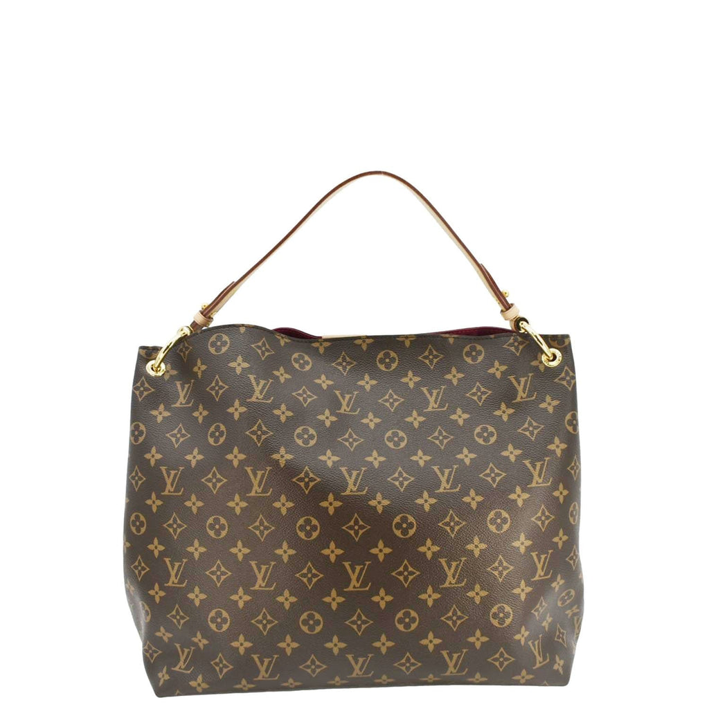 LOUIS VUITTON  Graceful MM Monogram Canvas Shoulder Bag Brown