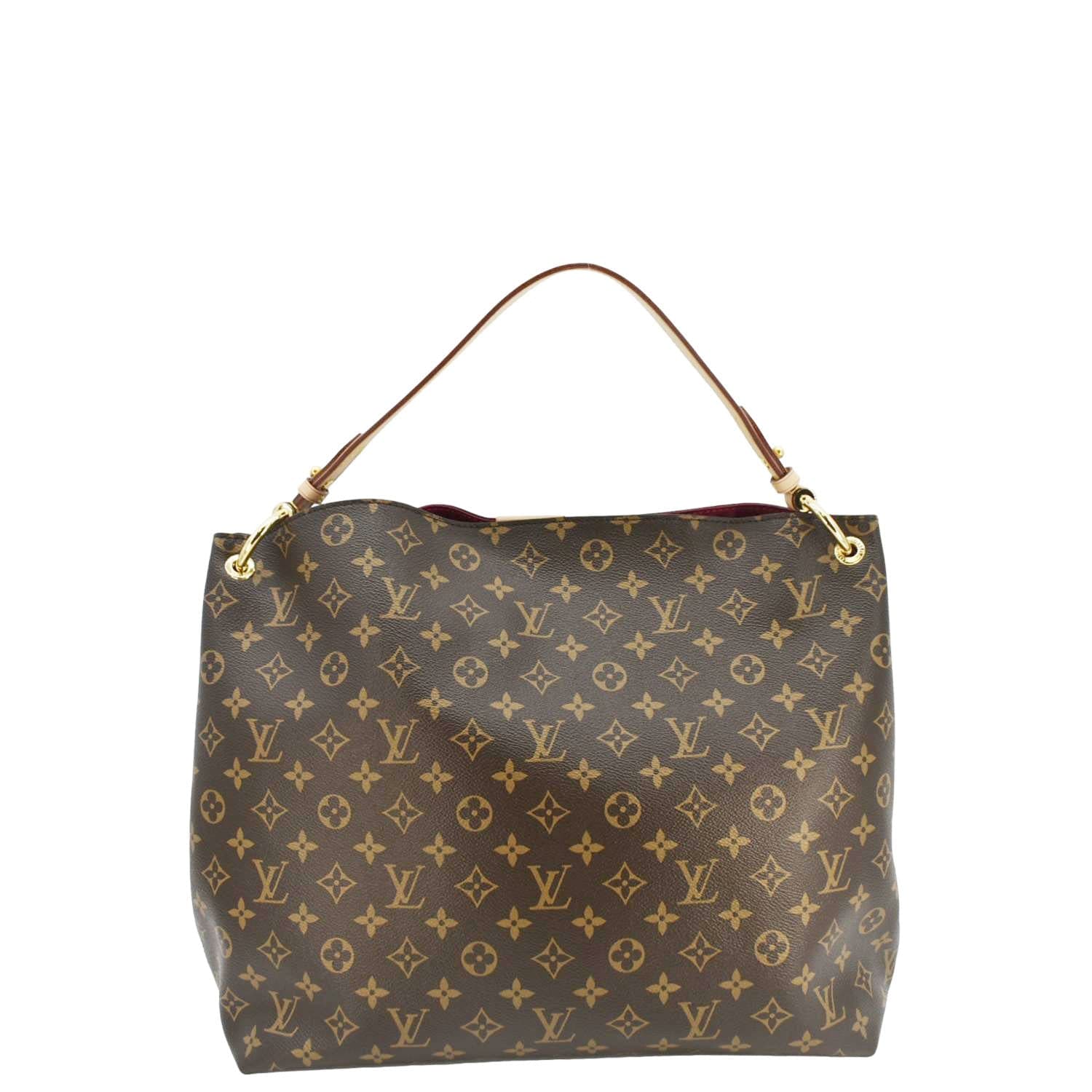 LOUIS VUITTON  Graceful MM Monogram Canvas Shoulder Bag Brown