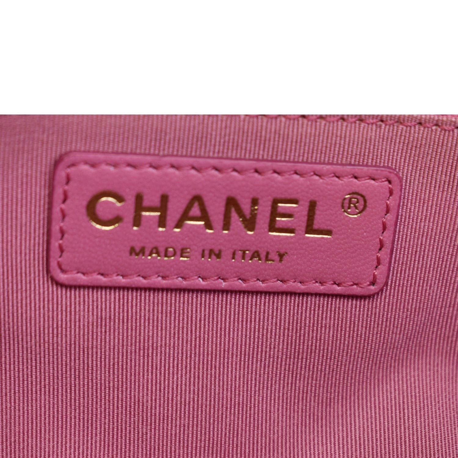 Chanel Chic Flap Quilted Lambskin Leather Crossbody Bag Pink