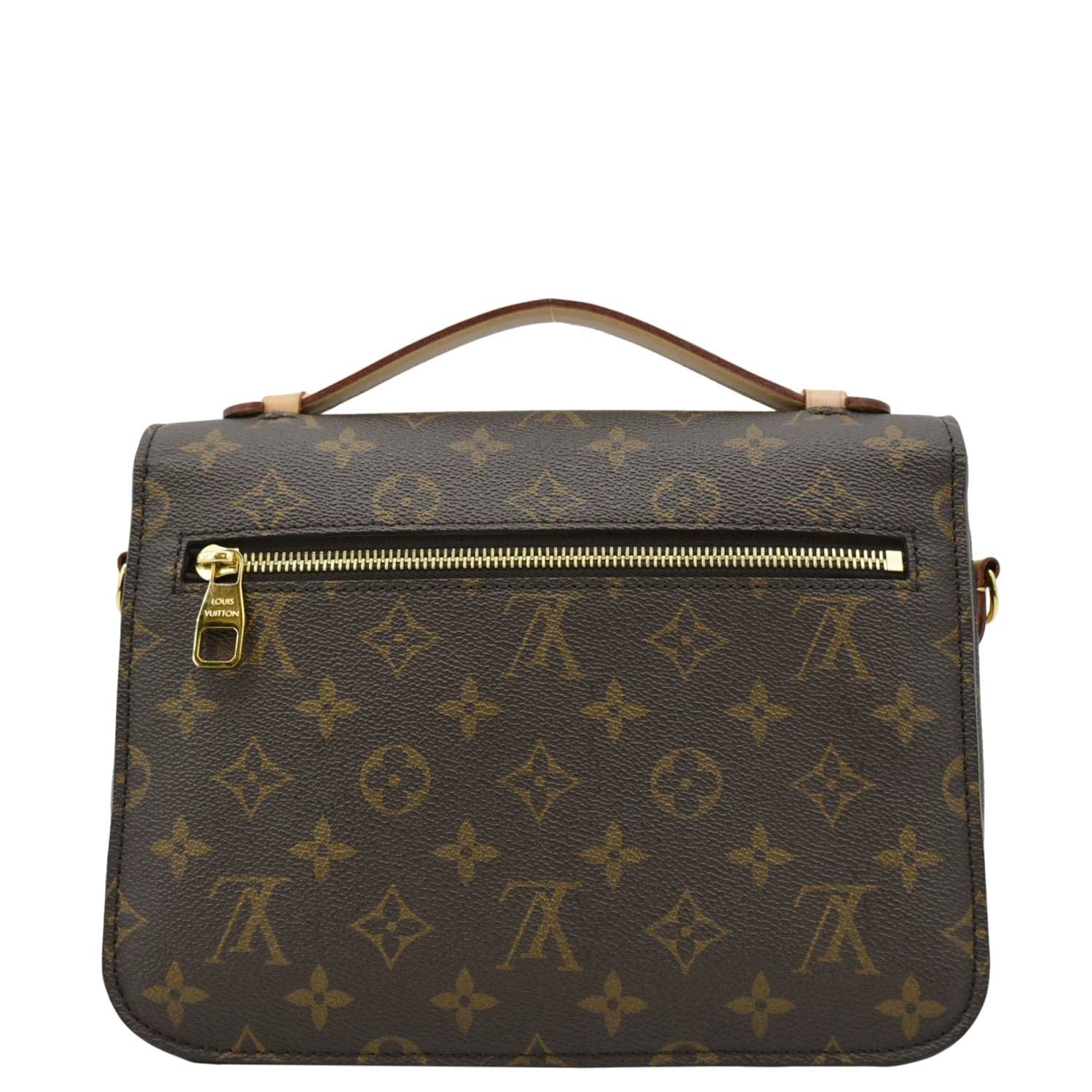 LOUIS VUITTON Metis Pochette Monogram Canvas Crossbody Bag Brown
