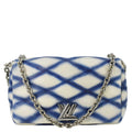 LOUIS VUITTON GO-14 PM Malletage Contraste Leather Shoulder Bag Blue