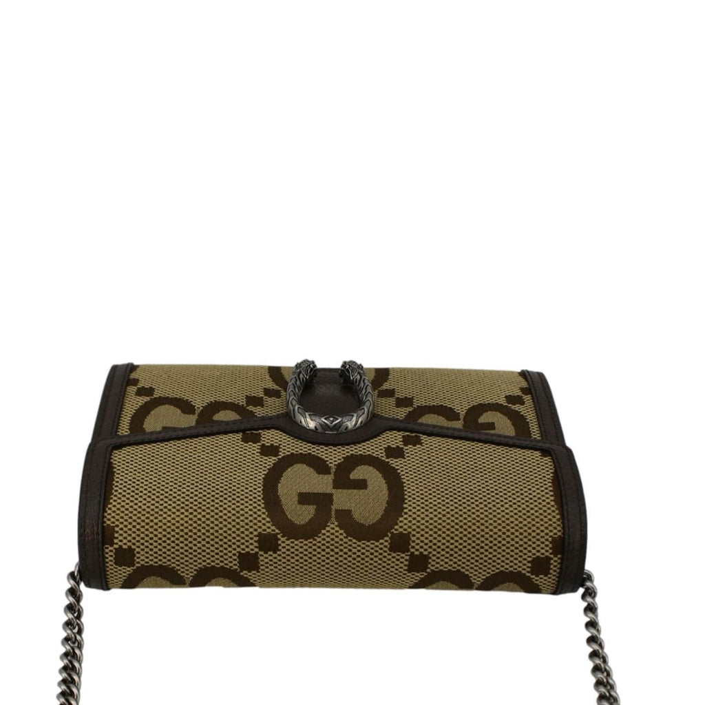 GUCCI Dionysus Mini Gucci Canvas Crossbody Bag Beige 407231