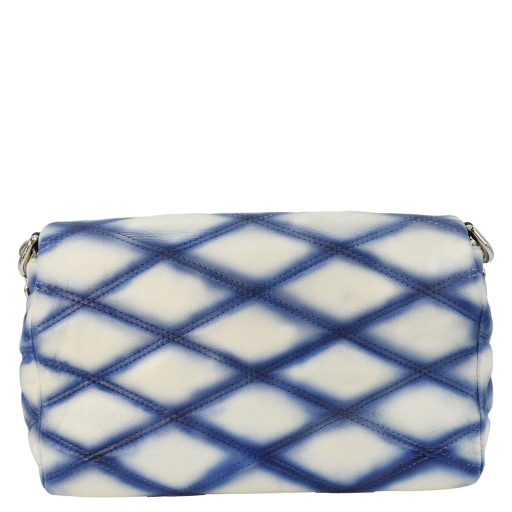 LOUIS VUITTON GO-14 PM Malletage Contraste Leather Shoulder Bag Blue