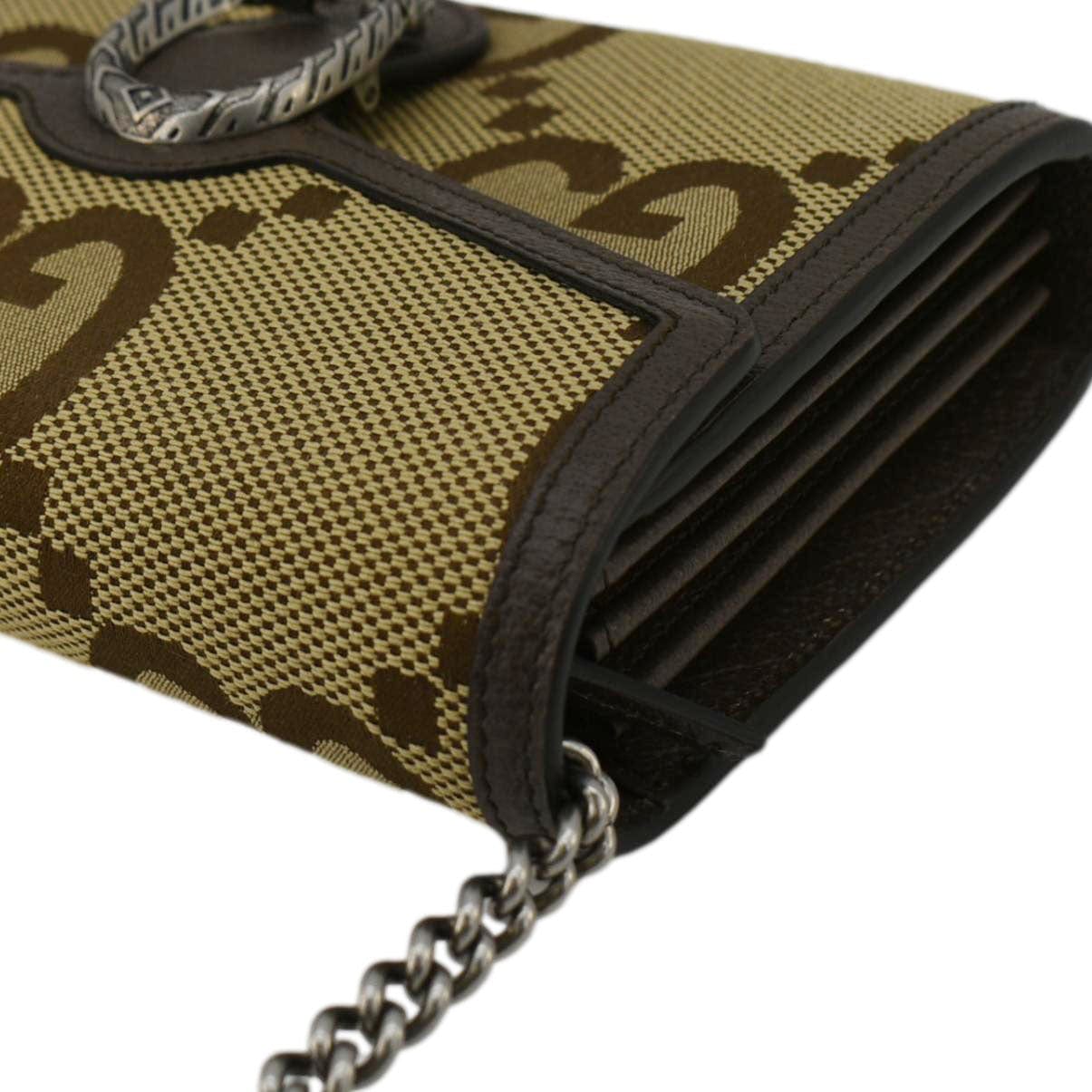 GUCCI Dionysus Mini Gucci Canvas Crossbody Bag Beige 407231