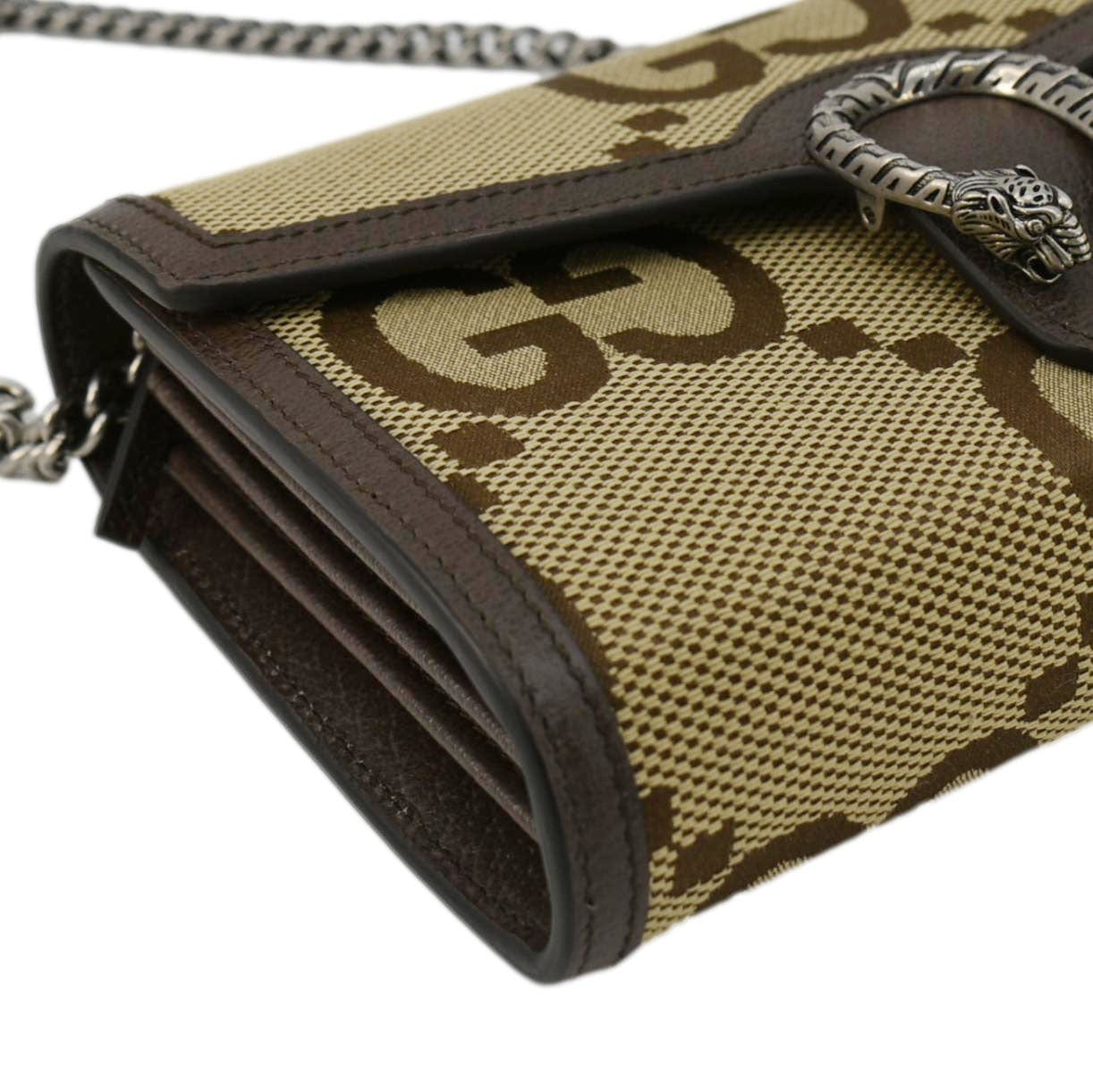 GUCCI Dionysus Mini Gucci Canvas Crossbody Bag Beige 407231