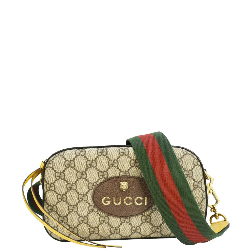 GUCCI Neo  Gucci Supreme Canvas Messenger Bag Beige 476466