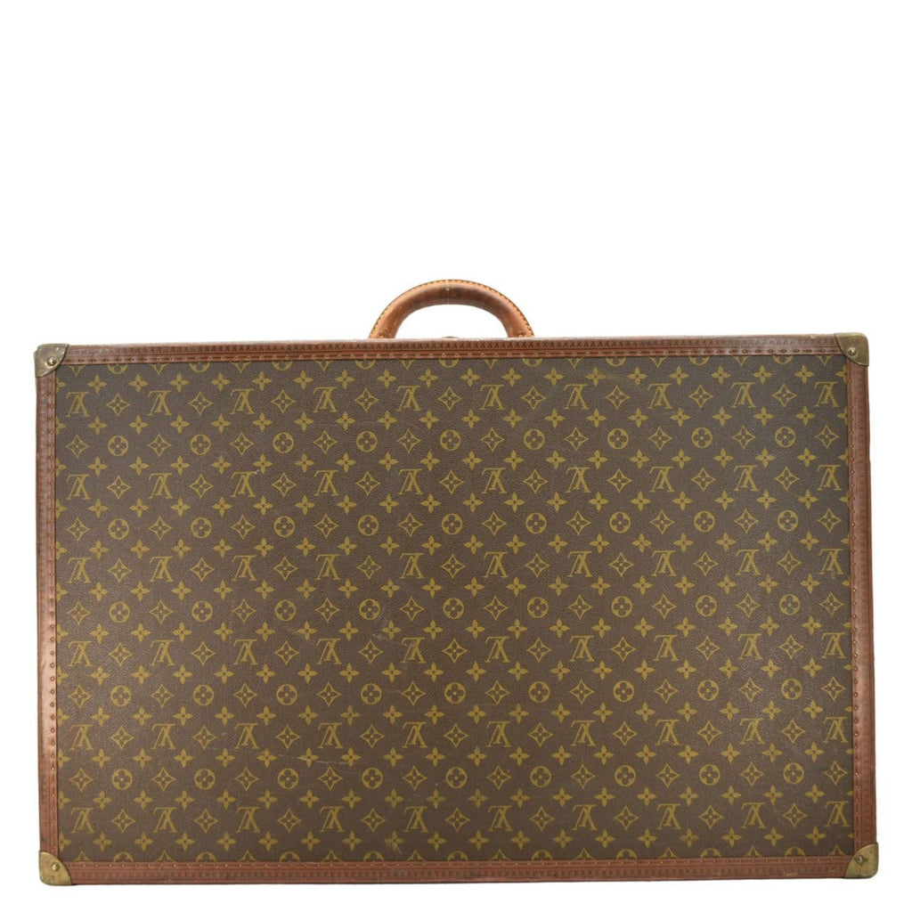 LOUIS VUITTON Bisten  Monogram Canvas Travel Trunk Suitcase Bag Brown