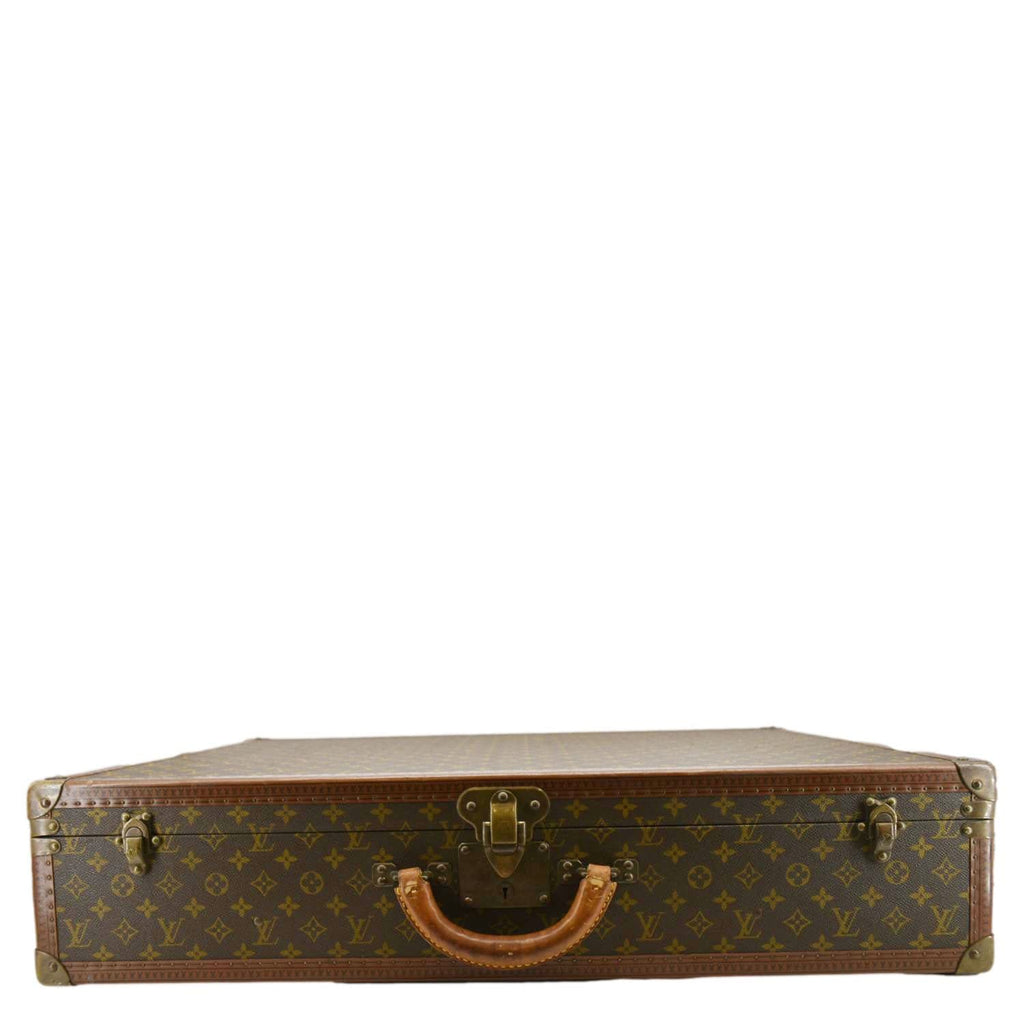LOUIS VUITTON Bisten  Monogram Canvas Travel Trunk Suitcase Bag Brown