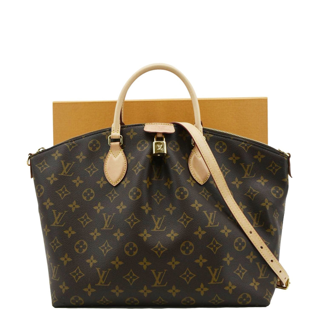 LOUIS VUITTON Boetie Monogram Canvas Shoulder Bag Brown