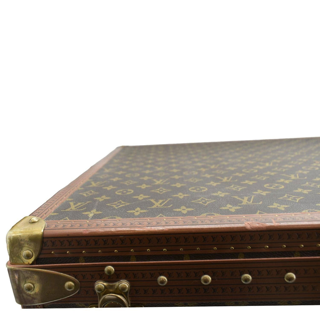 LOUIS VUITTON Bisten 75  Monogram Canvas Travel Suitcase Bag Brown