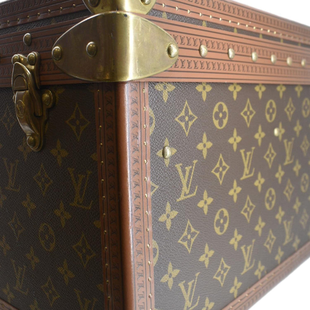 LOUIS VUITTON Bisten 75  Monogram Canvas Travel Suitcase Bag Brown