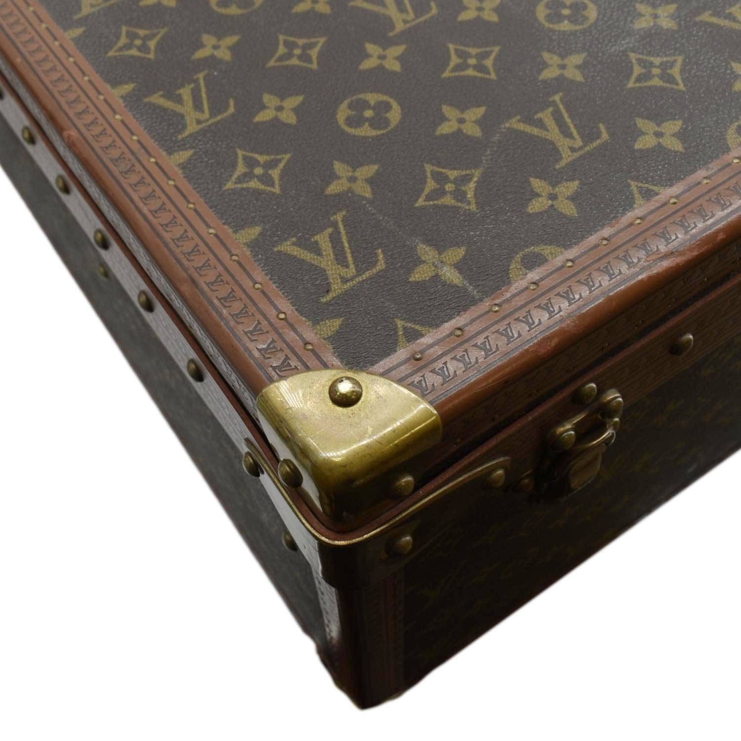 LOUIS VUITTON Bisten 75  Monogram Canvas Travel Suitcase Bag Brown