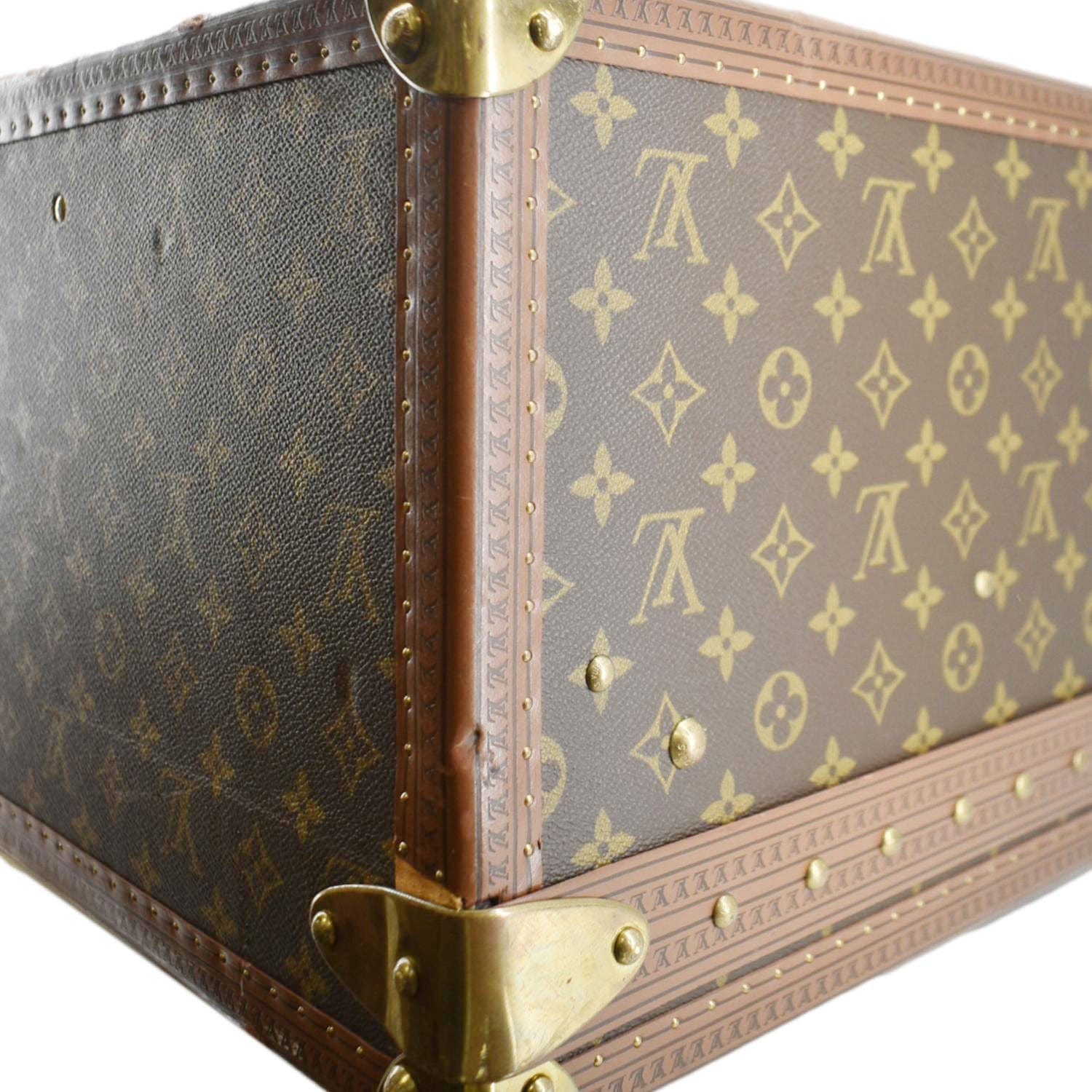 LOUIS VUITTON Bisten 75  Monogram Canvas Travel Suitcase Bag Brown