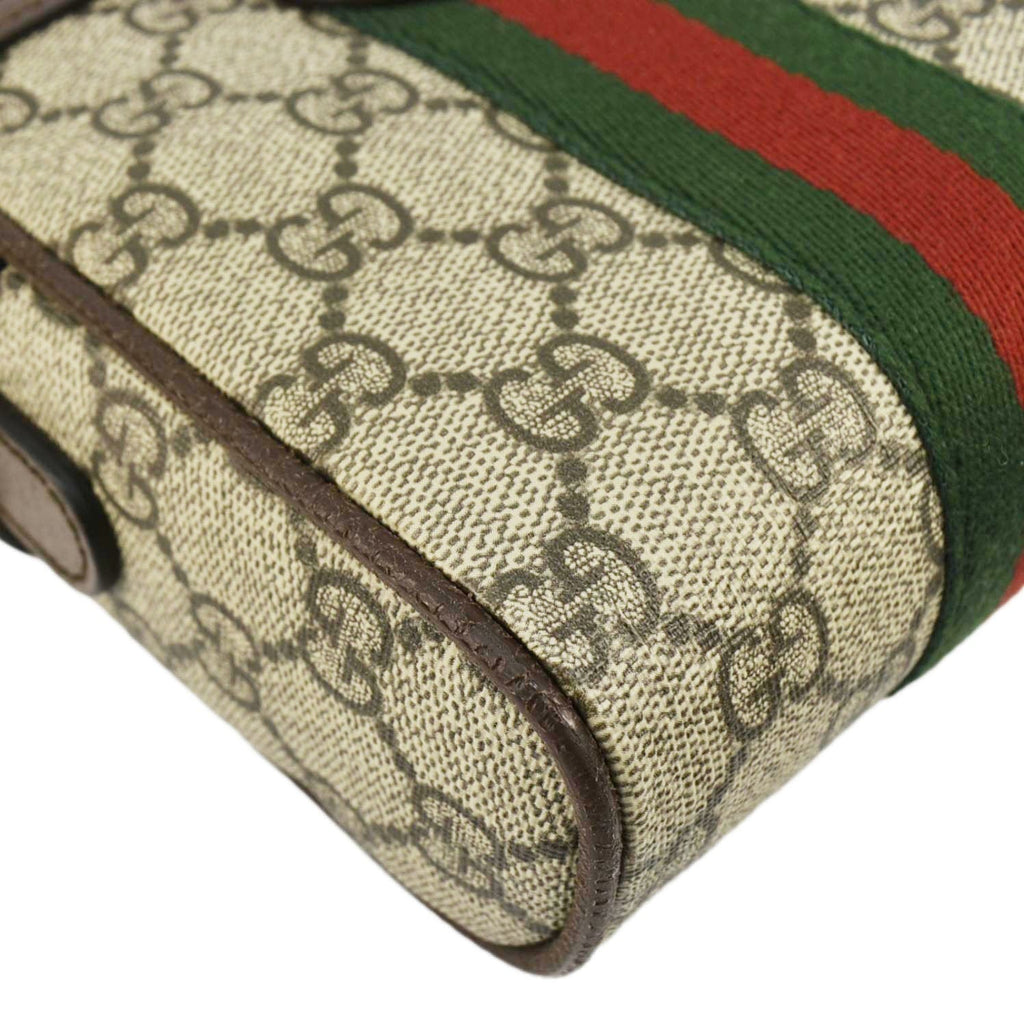 GUCCI Ophidia Gucci Canvas Messenger Bag Brown 598127