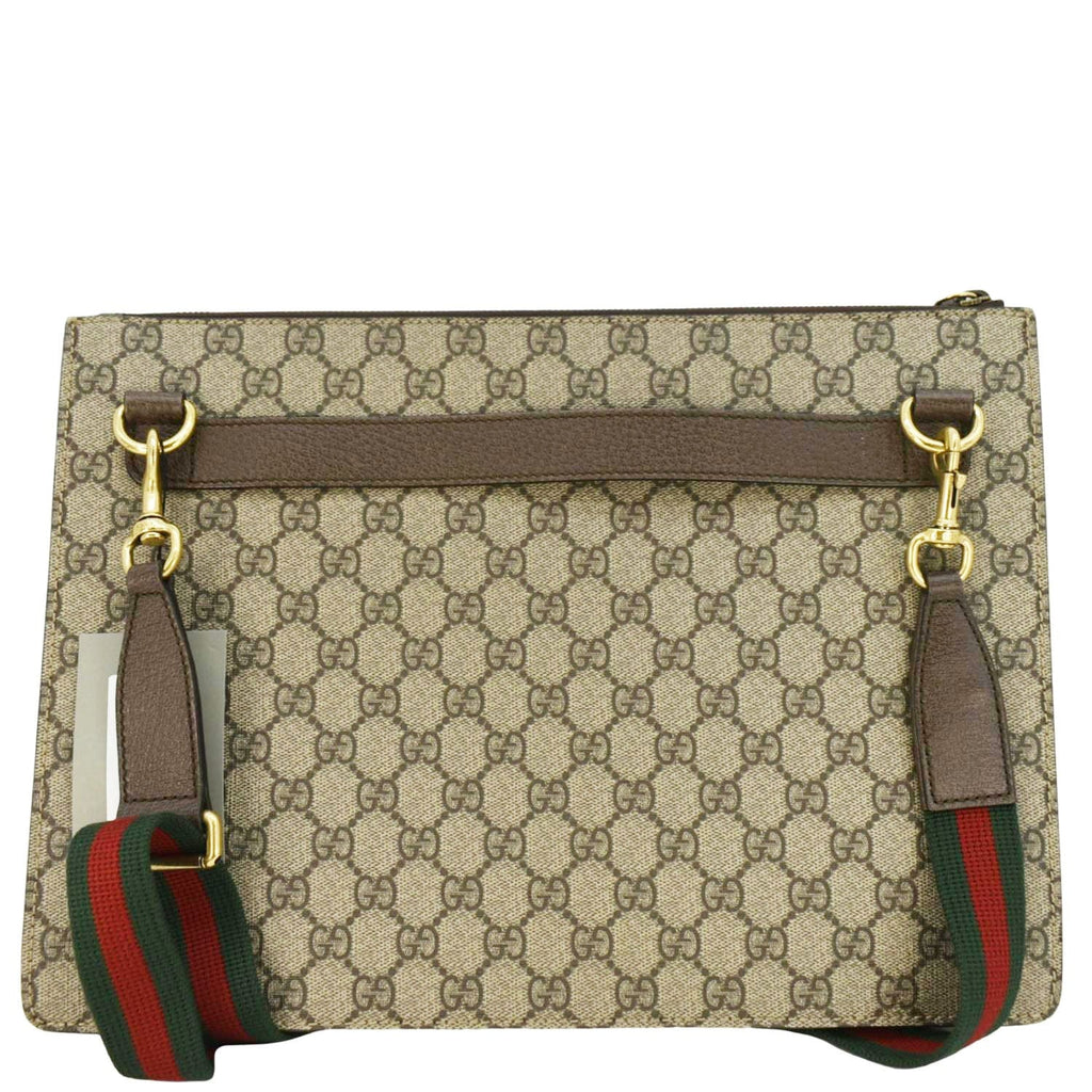 GUCCI  Courrier Web Gucci Canvas Messenger Bag Beige 474083