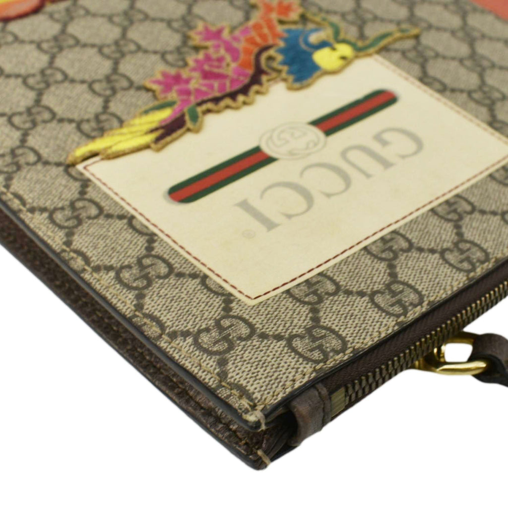 GUCCI  Courrier Web Gucci Canvas Messenger Bag Beige 474083