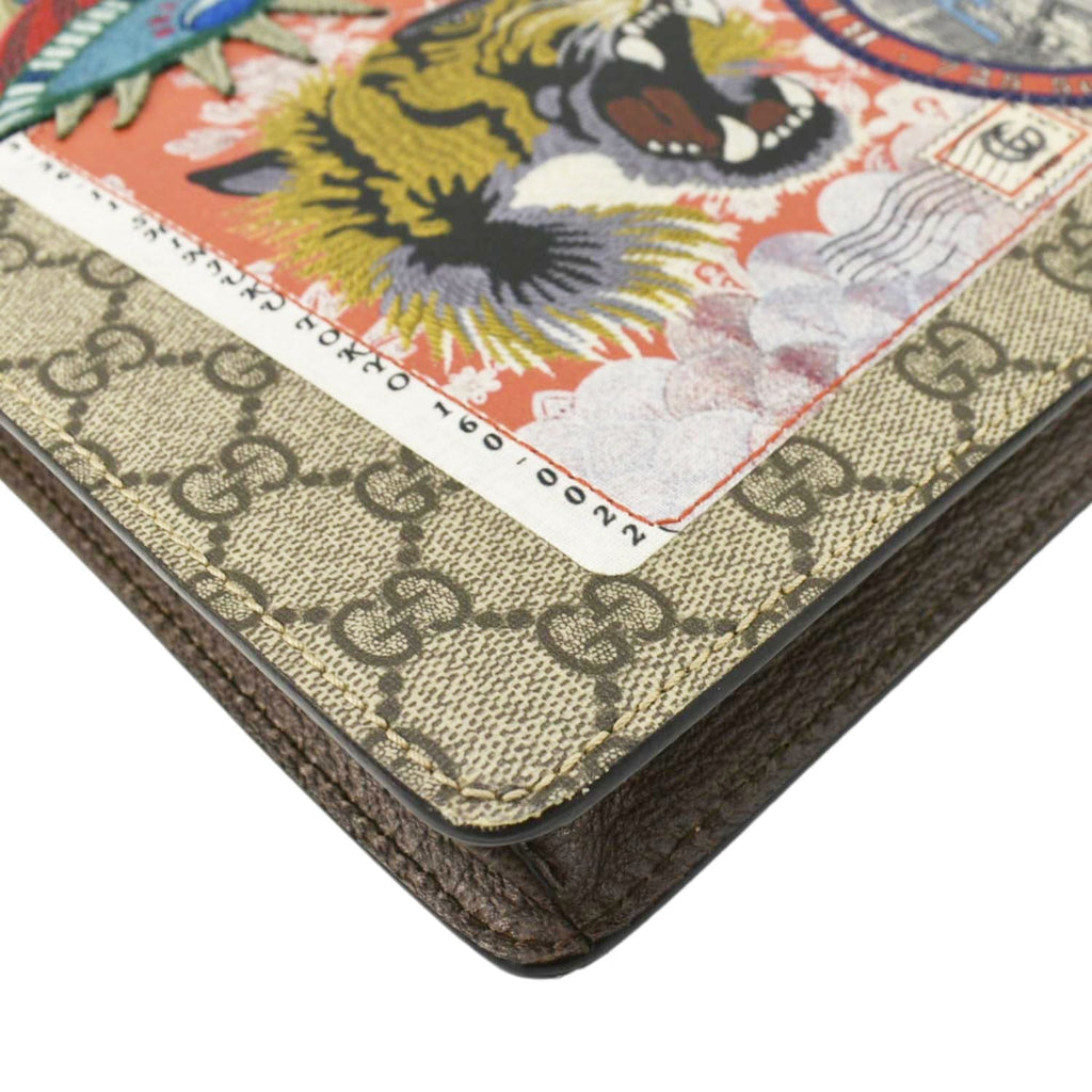 GUCCI  Courrier Web Gucci Canvas Messenger Bag Beige 474083