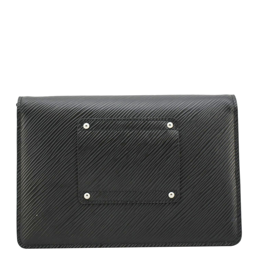LOUIS VUITTON Twist Epi Leather Chain Wallet Shoulder Bag Black