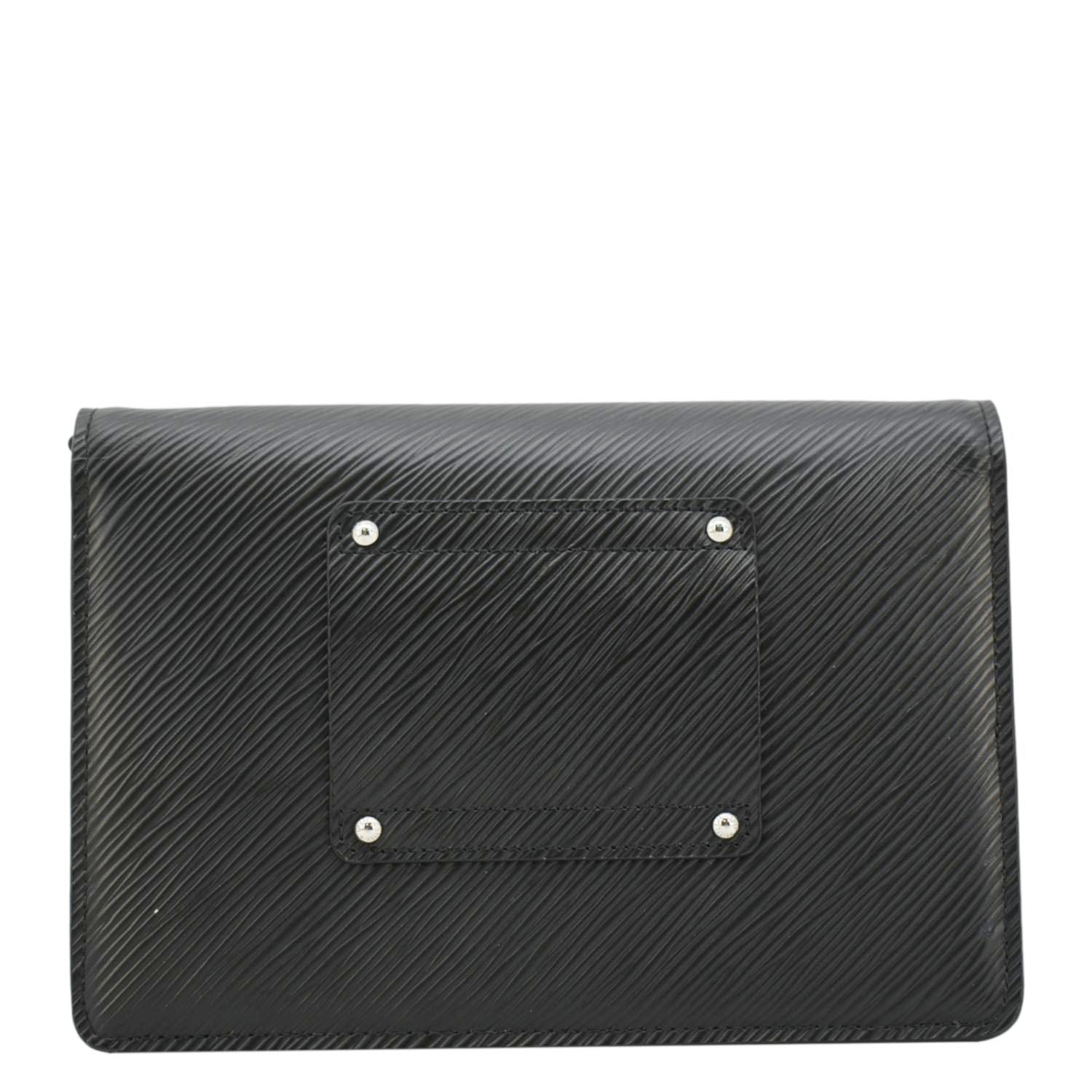LOUIS VUITTON Twist Epi Leather Chain Wallet Shoulder Bag Black