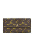 LOUIS VUITTON Sarah  Monogram Canvas Wallet Brown