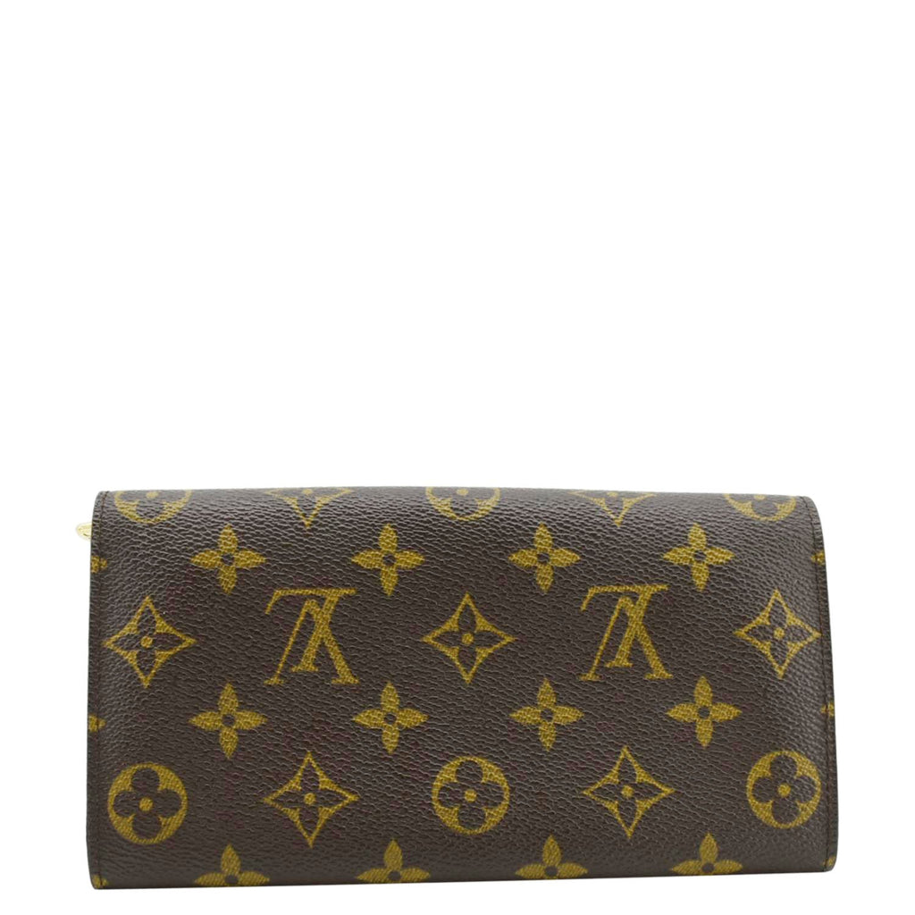LOUIS VUITTON Sarah  Monogram Canvas Wallet Brown