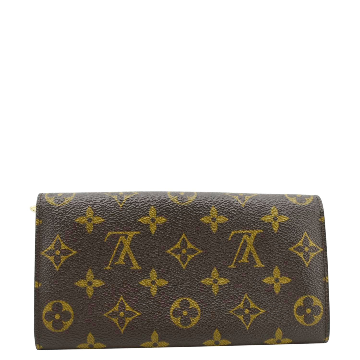 LOUIS VUITTON Sarah  Monogram Canvas Wallet Brown
