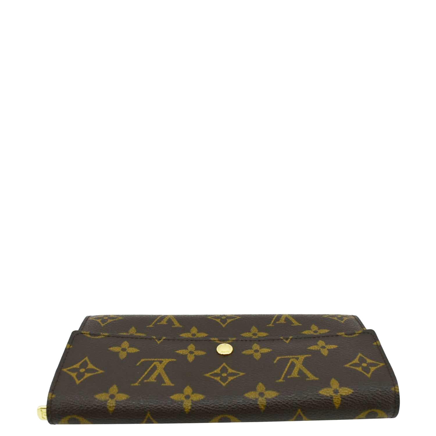 LOUIS VUITTON Sarah  Monogram Canvas Wallet Brown