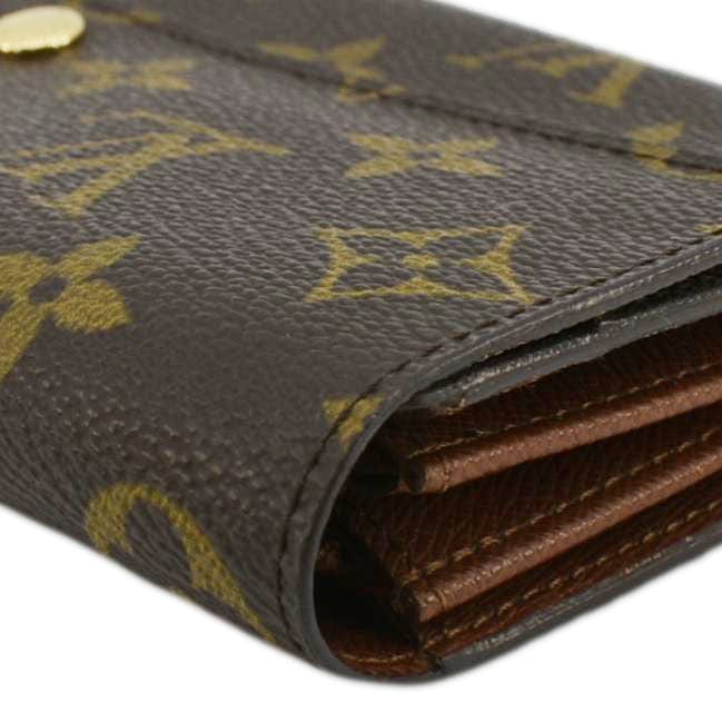 LOUIS VUITTON Sarah  Monogram Canvas Wallet Brown