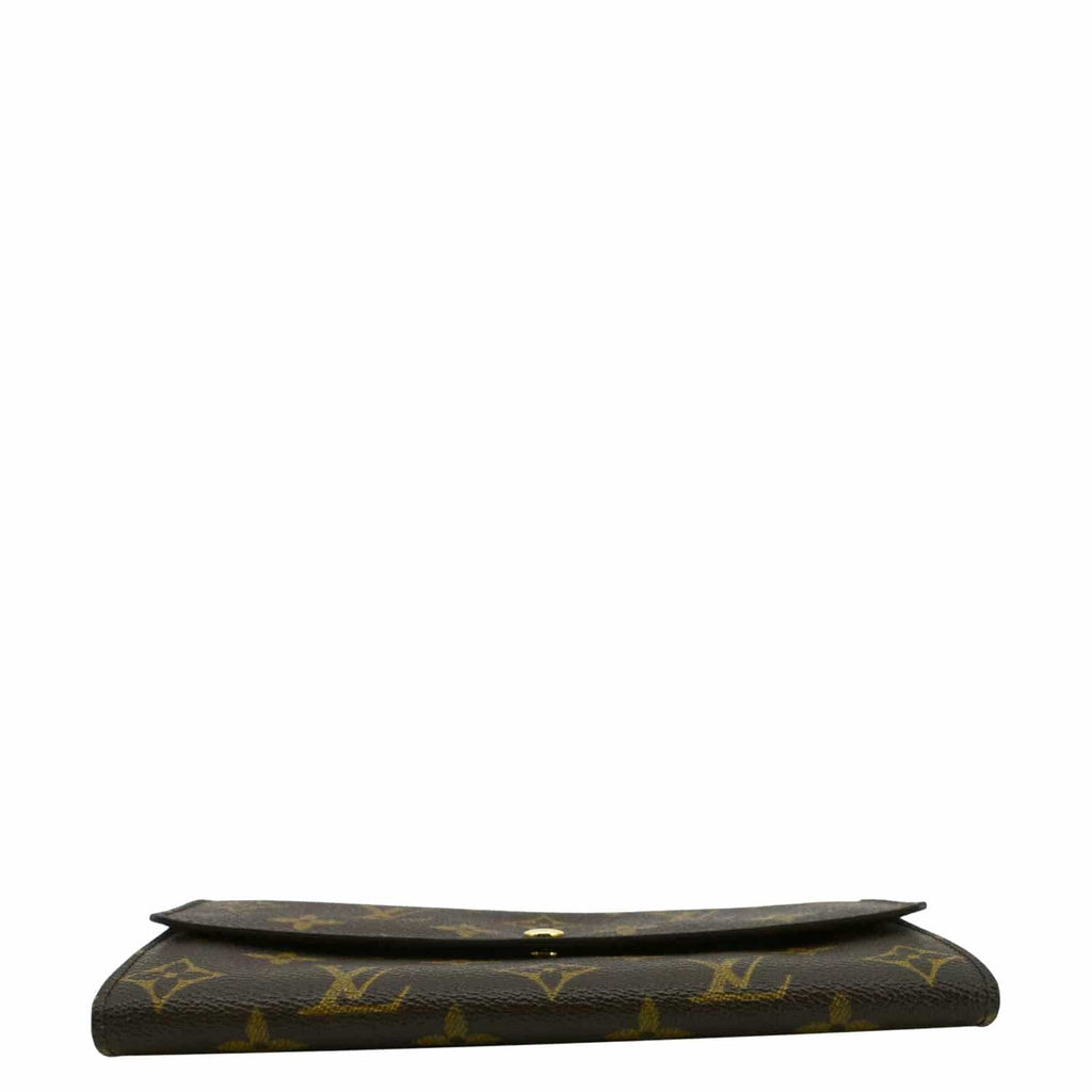 LOUIS VUITTON Sarah  Monogram Canvas Wallet Brown