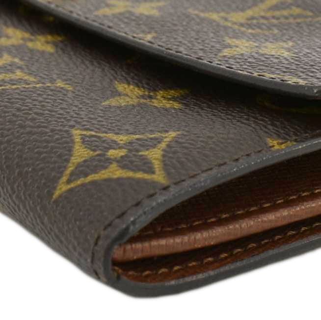 LOUIS VUITTON Sarah  Monogram Canvas Wallet Brown