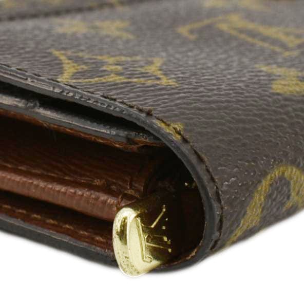 LOUIS VUITTON Sarah  Monogram Canvas Wallet Brown