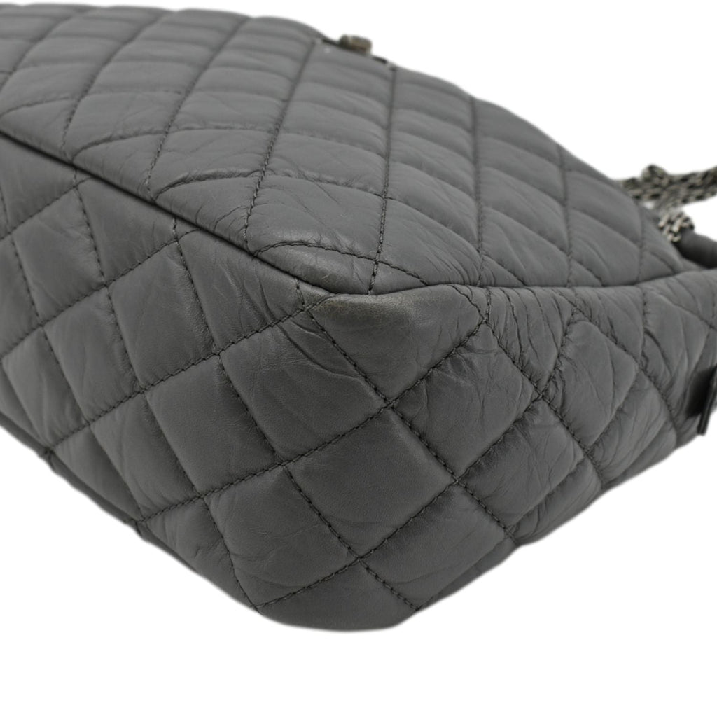 Chanel Reissue Large Quilted Leather Camera Shoulder Bag Grey