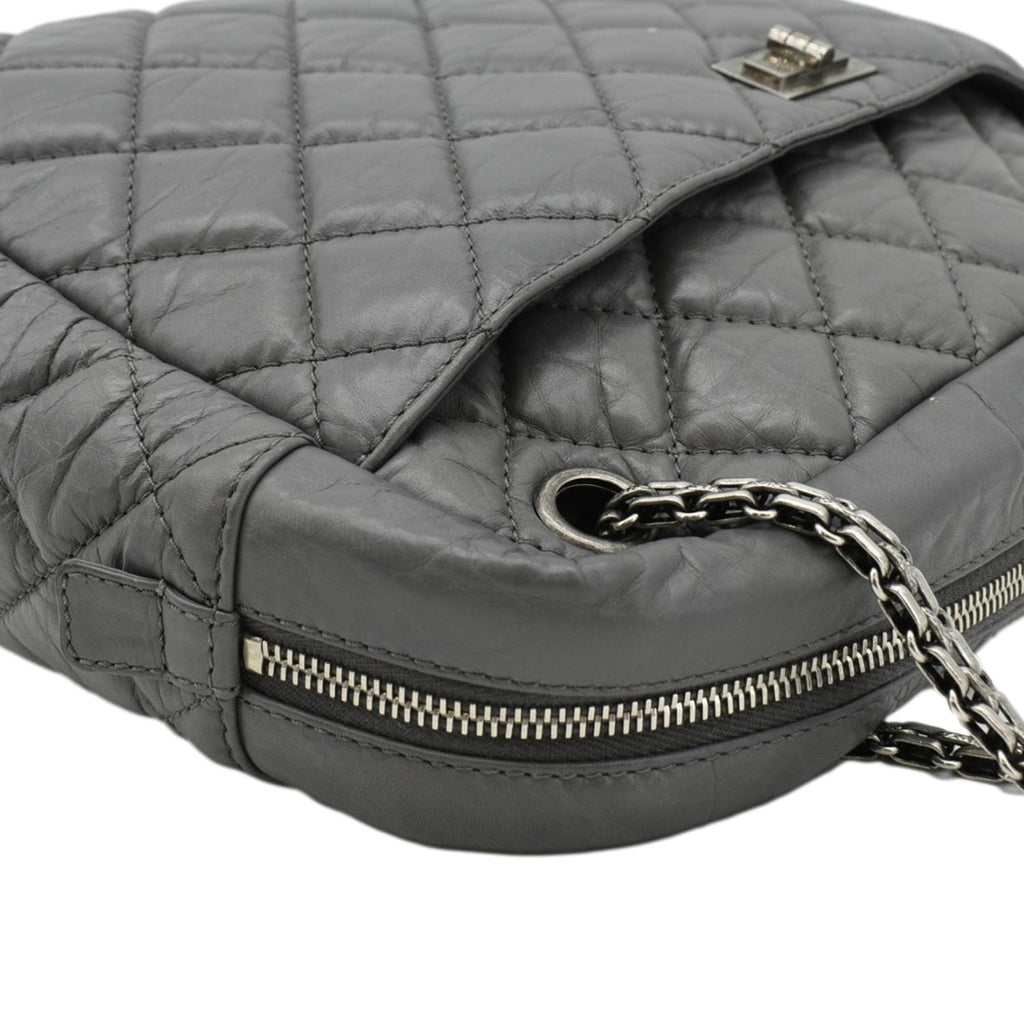 Chanel Reissue Large Quilted Leather Camera Shoulder Bag Grey