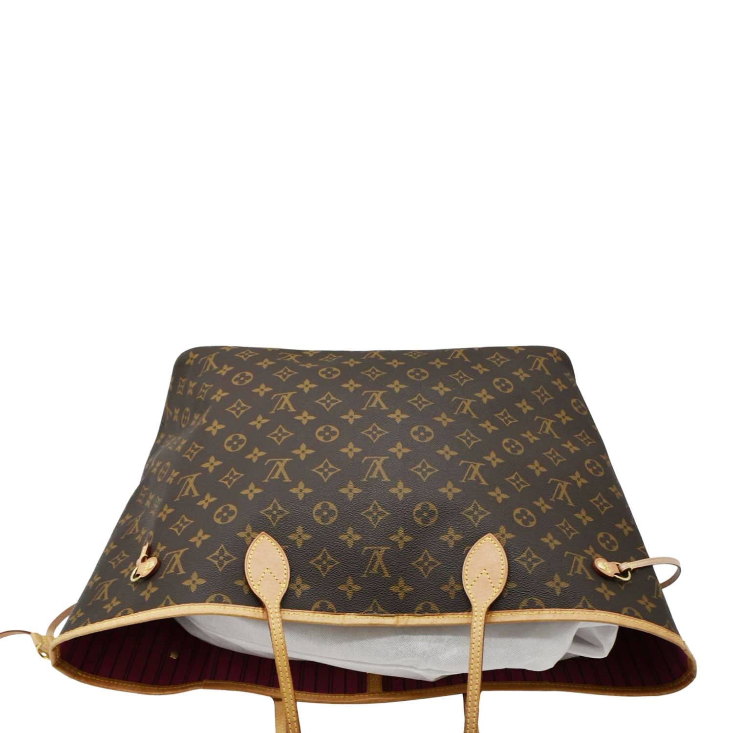 LOUIS VUITTON Neverfull GM Monogram Canvas Shoulder Bag Fuchsia