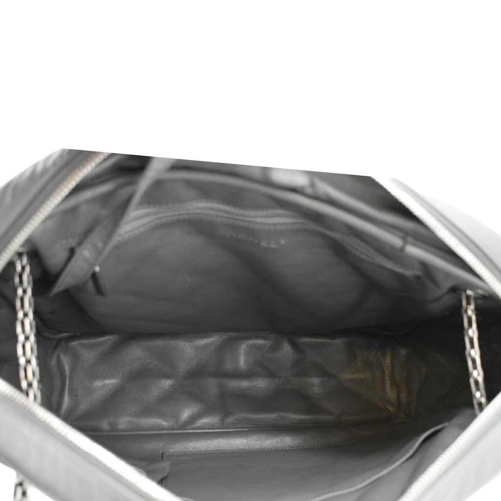 Chanel Reissue Large Quilted Leather Camera Shoulder Bag Grey