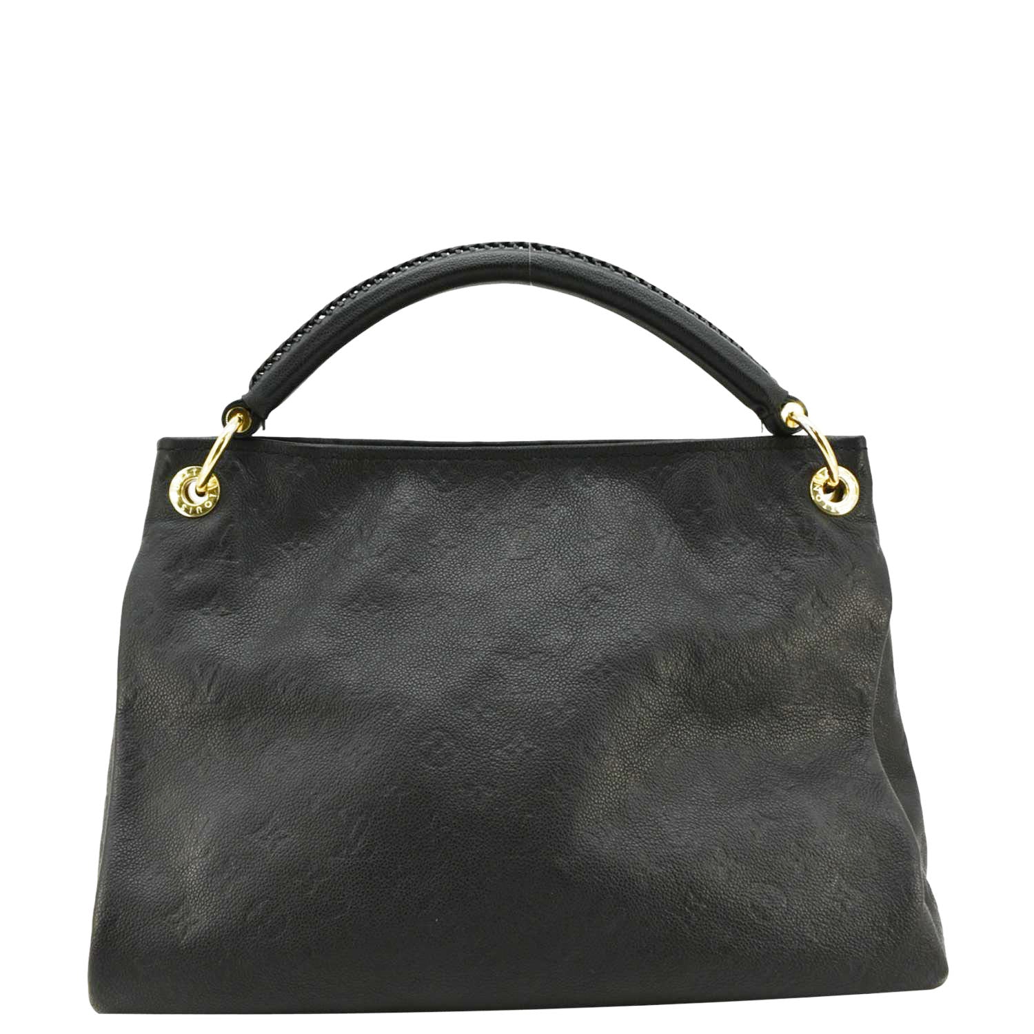 LOUIS VUITTON Artsy MM Monogram Empreinte Leather Shoulder Bag  Black